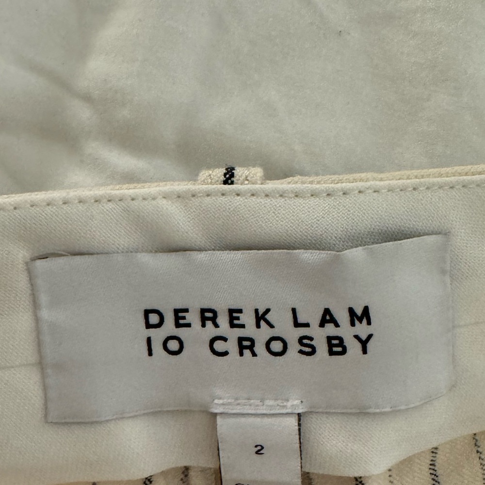 Derek Lam 10 Crosby cream pinstripe pant - Picture 6 of 6